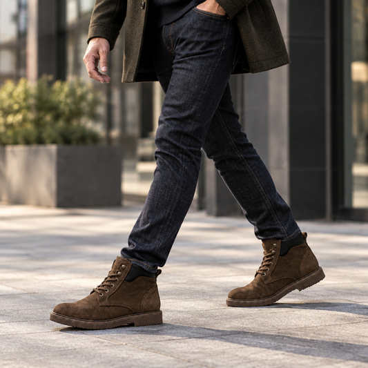 Botas Lee en un look urbano masculino