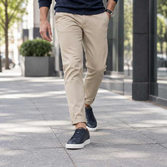 Tenis Evren en un look urbano